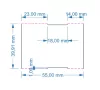 Polccímke 40x55mm Hőpapír Prémium Kartoncímke FEHÉR 600db/tek.