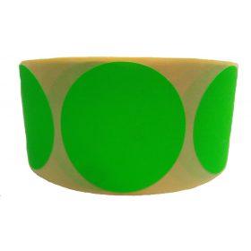 38mm Körcímke FLUO ZÖLD 