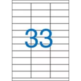   Victoria A4 Etikett, univerzális, 70x25,4 mm, 3300 etikett/csomag (LCV11379)