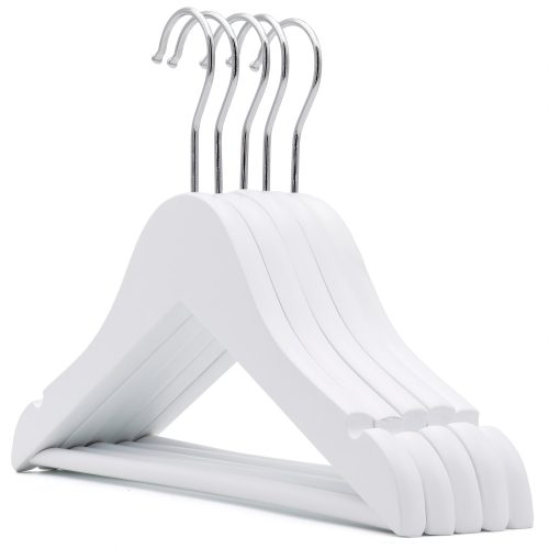 30cm Fehér Gyerek Vállfa Nadrágtartós