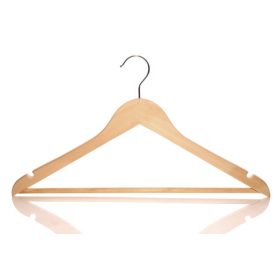 44cm Nadrágtartós Ing Fa Vállfa Bevágásos Vállú