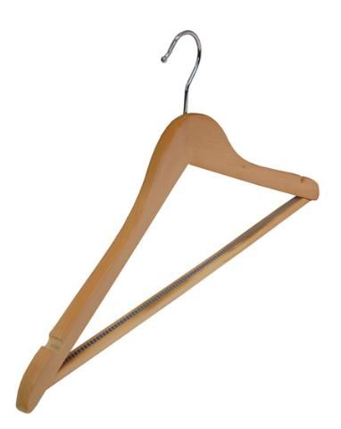 44cm Ing Fa Vállfa Csúszásgátlós Nadrágtartóval