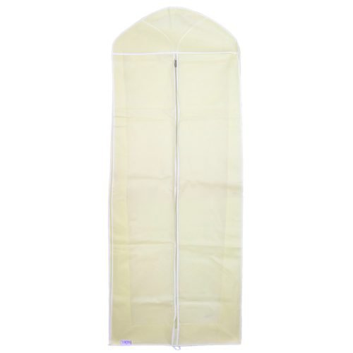 Vanília Menyasszonyi Ruhazsák Fehér Szegéllyel 180x70cm 