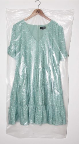 Transparente Kleiderhüllen, ohne Falte, (Satz mit 50 Stück), 58 cm x120 cm