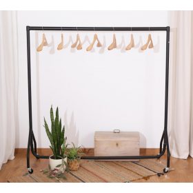 182cm Fekete Ipari Ruhatartó Sztender