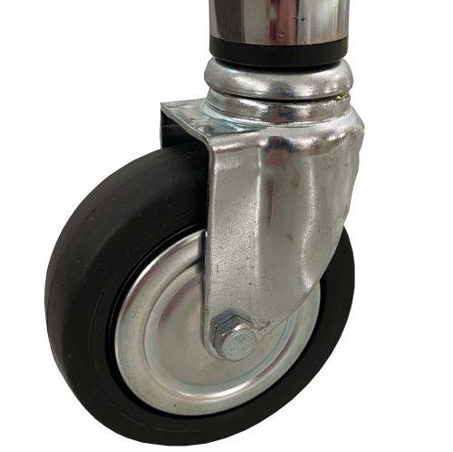 150cm Fékezhető Ruha Sztender Klipszes Magasság Állítóval + 5db Vállfa