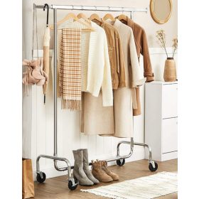 110cm Kihúzható Ruhatartó Sztender Fékezhető Kerekekkel