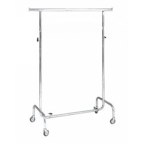 100cm Kihúzható Ruhatartó Sztender Ipari Görgővel   