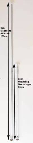 A4 Info Tábla Fém Állvánnyal, Hosszú Szárral