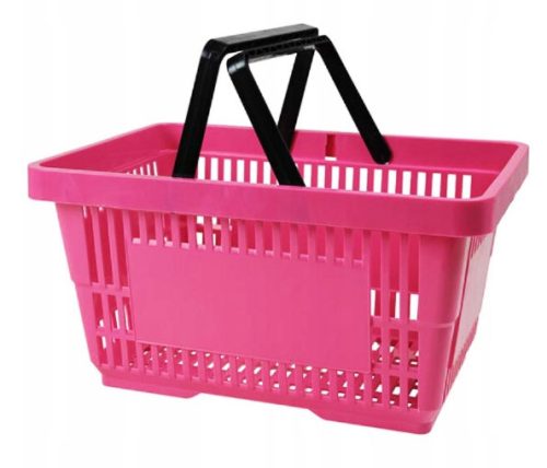 22L Bevásárló Kosár 2 füles PINK