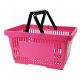22L Bevásárló Kosár 2 füles PINK