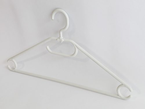 40cm Műanyag Forgatható Kampós Fehér Ing Vállfa