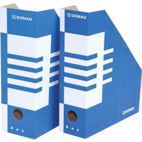 Iratpapucs, karton, 80 mm, DONAU, kék-fehér