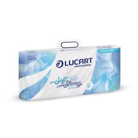   Toalettpapír, 3 rétegű, kistekercses, 10 tekercs, LUCART "Soft and Strong", fehér